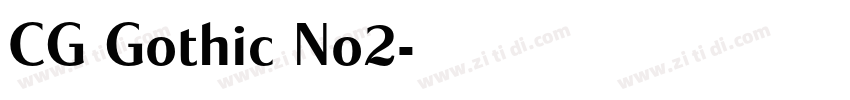 CG Gothic No2字体转换